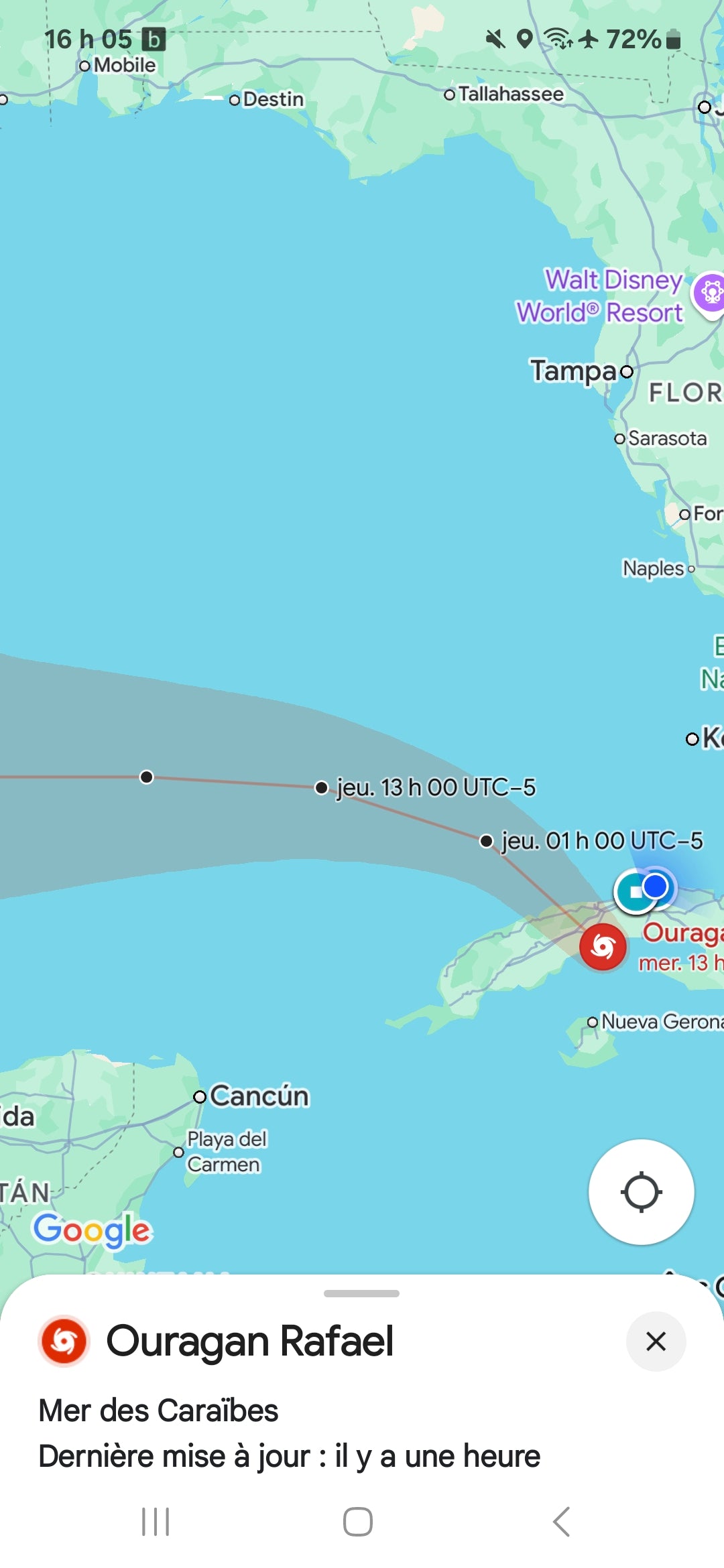 Hurricane Rafael Approaching Cuba in 2024